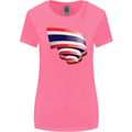 Curled Thailand Flag Thai Day Football Womens Wider Cut T-Shirt Azalea