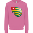 Curled Togo Flag Togolese Day Football Mens Sweatshirt Jumper Azalea