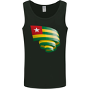 Curled Togo Flag Togolese Day Football Mens Vest Tank Top Black
