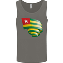 Curled Togo Flag Togolese Day Football Mens Vest Tank Top Charcoal