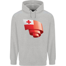 Curled Tongo Flag Tongan Day Football Childrens Kids Hoodie Sports Grey