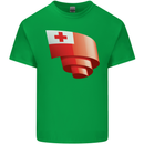 Curled Tongo Flag Tongan Day Football Mens Cotton T-Shirt Tee Top Irish Green