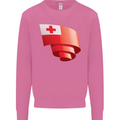 Curled Tongo Flag Tongan Day Football Mens Sweatshirt Jumper Azalea