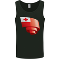 Curled Tongo Flag Tongan Day Football Mens Vest Tank Top Black