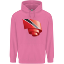 Curled Trinidad and Tobago Day Football Childrens Kids Hoodie Azalea