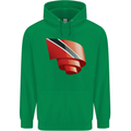 Curled Trinidad and Tobago Day Football Childrens Kids Hoodie Irish Green