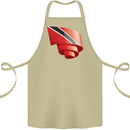Curled Trinidad and Tobago Day Football Cotton Apron 100% Organic Khaki