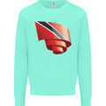 Curled Trinidad and Tobago Day Football Kids Sweatshirt Jumper Peppermint