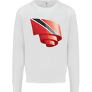 Curled Trinidad and Tobago Day Football Kids Sweatshirt Jumper White