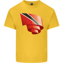 Curled Trinidad and Tobago Day Football Kids T-Shirt Childrens Yellow
