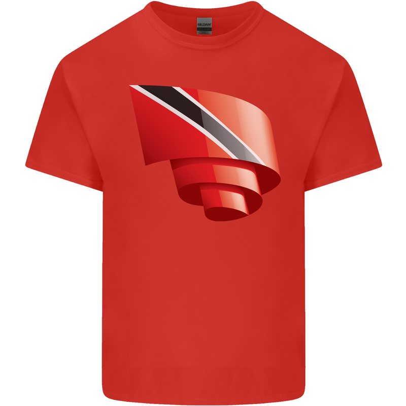 Curled Trinidad and Tobago Day Football Mens Cotton T-Shirt Tee Top Red