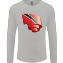 Curled Trinidad and Tobago Day Football Mens Long Sleeve T-Shirt Sports Grey