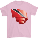 Curled Trinidad and Tobago Day Football Mens T-Shirt 100% Cotton Light Pink