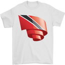 Curled Trinidad and Tobago Day Football Mens T-Shirt 100% Cotton White