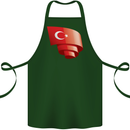 Curled Turkey Flag Turkish Day Football Cotton Apron 100% Organic Forest Green