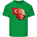 Curled Turkey Flag Turkish Day Football Mens Cotton T-Shirt Tee Top Irish Green