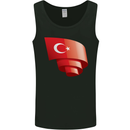 Curled Turkey Flag Turkish Day Football Mens Vest Tank Top Black