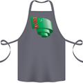 Curled Turkmenistan Flag The Turkmen Day Football Cotton Apron 100% Organic Steel