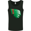 Curled Turkmenistan Flag The Turkmen Day Football Mens Vest Tank Top Black