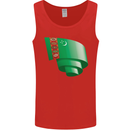 Curled Turkmenistan Flag The Turkmen Day Football Mens Vest Tank Top Red