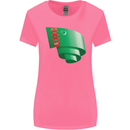 Curled Turkmenistan Flag The Turkmen Day Football Womens Wider Cut T-Shirt Azalea