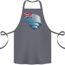 Curled Tuvalu Flag Tuvaluan Day Football Cotton Apron 100% Organic Steel