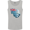 Curled Tuvalu Flag Tuvaluan Day Football Mens Vest Tank Top Sports Grey