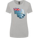 Curled Tuvalu Flag Tuvaluan Day Football Womens Wider Cut T-Shirt Sports Grey