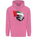 Curled UAE Flag Day Emirati Day Football Childrens Kids Hoodie Azalea