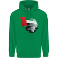 Curled UAE Flag Day Emirati Day Football Childrens Kids Hoodie Irish Green