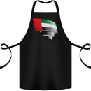 Curled UAE Flag Day Emirati Day Football Cotton Apron 100% Organic Black