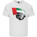 Curled UAE Flag Day Emirati Day Football Kids T-Shirt Childrens White