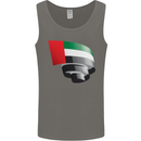 Curled UAE Flag Day Emirati Day Football Mens Vest Tank Top Charcoal