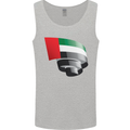 Curled UAE Flag Day Emirati Day Football Mens Vest Tank Top Sports Grey