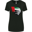Curled UAE Flag Day Emirati Day Football Womens Wider Cut T-Shirt Black