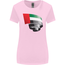 Curled UAE Flag Day Emirati Day Football Womens Wider Cut T-Shirt Light Pink