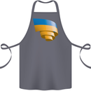 Curled Ukraine Flag Ukrainian Day Football Cotton Apron 100% Organic Steel