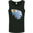 Curled Uruguay Flag Uruguayan Day Football Mens Vest Tank Top Black