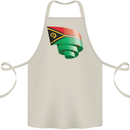 Curled Vanuatu Flag Day Football Cotton Apron 100% Organic Natural