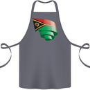Curled Vanuatu Flag Day Football Cotton Apron 100% Organic Steel