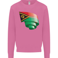 Curled Vanuatu Flag Day Football Mens Sweatshirt Jumper Azalea