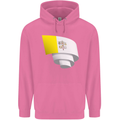 Curled Vatican Flag Childrens Kids Hoodie Azalea