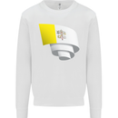 Curled Vatican Flag Kids Sweatshirt Jumper White