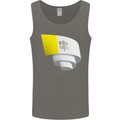 Curled Vatican Flag Mens Vest Tank Top Charcoal