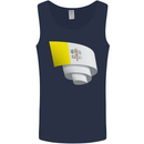 Curled Vatican Flag Mens Vest Tank Top Navy Blue