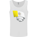 Curled Vatican Flag Mens Vest Tank Top White