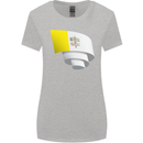 Curled Vatican Flag Womens Wider Cut T-Shirt Sports Grey