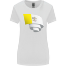 Curled Vatican Flag Womens Wider Cut T-Shirt White