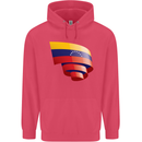 Curled Venezuela Flag Venezuelans Day Football Childrens Kids Hoodie Heliconia