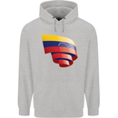 Curled Venezuela Flag Venezuelans Day Football Childrens Kids Hoodie Sports Grey
